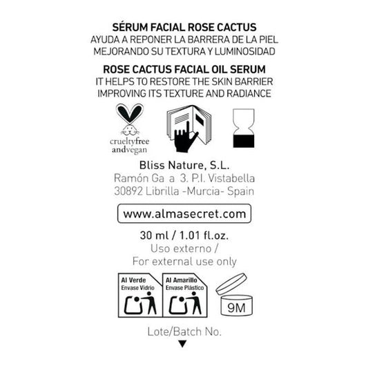 Alma Secret Sérum Facial Rose Cactus 30ml
