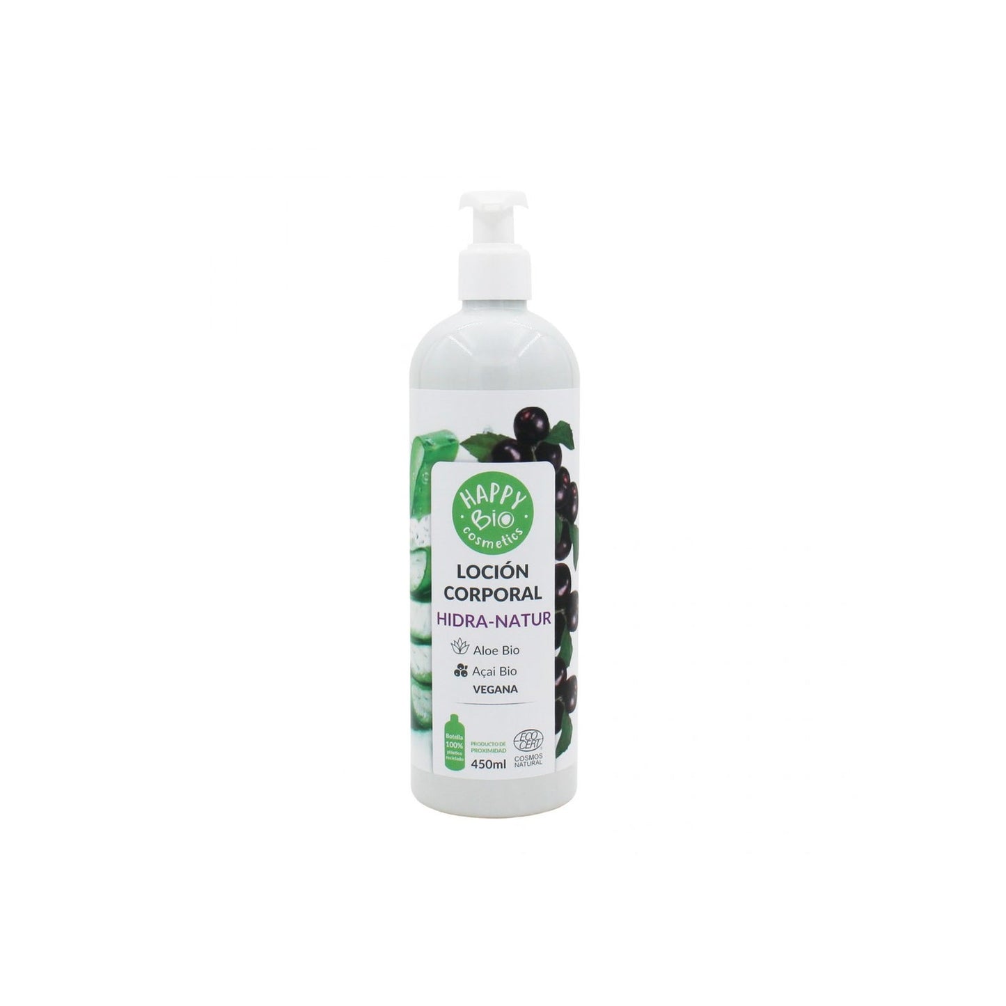 Happy Bio Cosmetics Locion Corporal Hidra Natur Acai Aloe 450ml