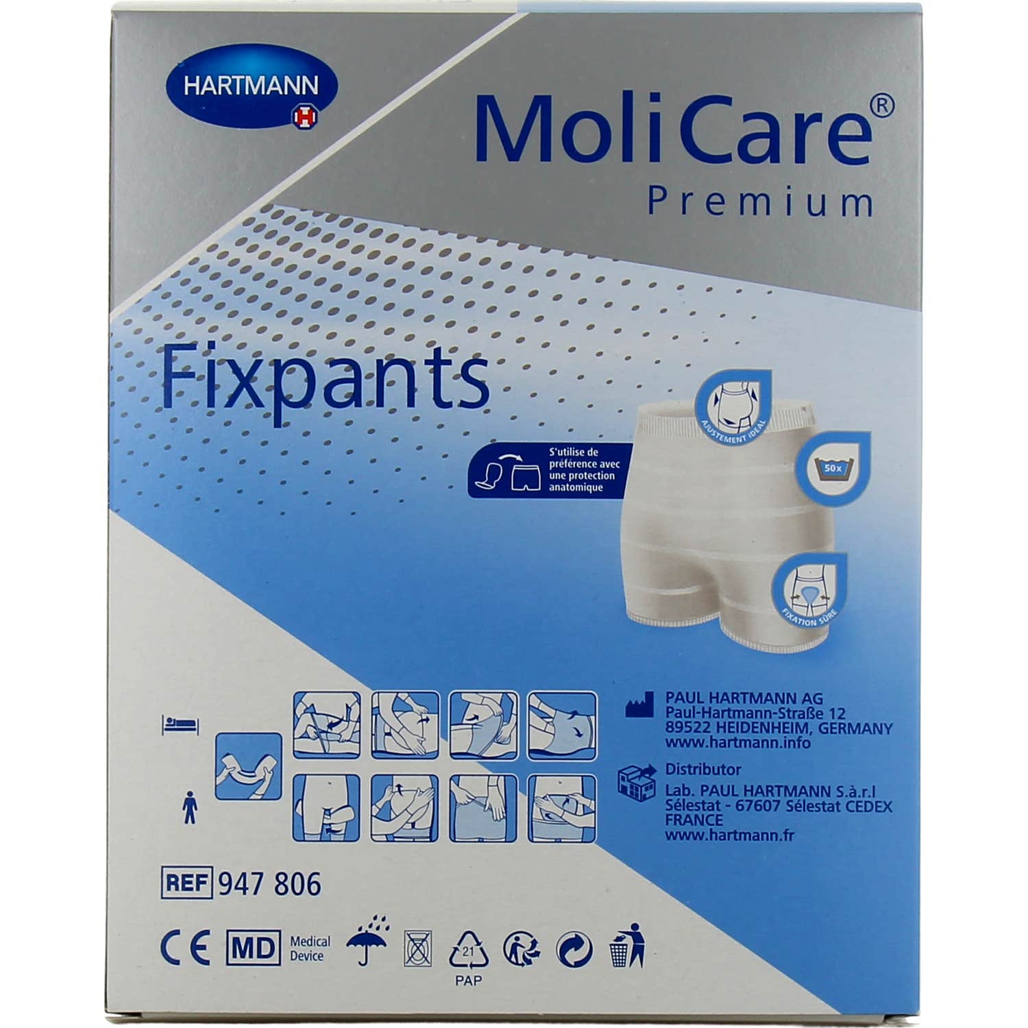 MoliCare Premium Fixpants Long Leg M 3uds