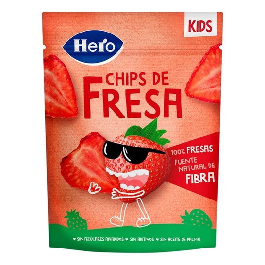 Hero Kids Chips de Fresa Sin Azúcares Añadidos 12 g