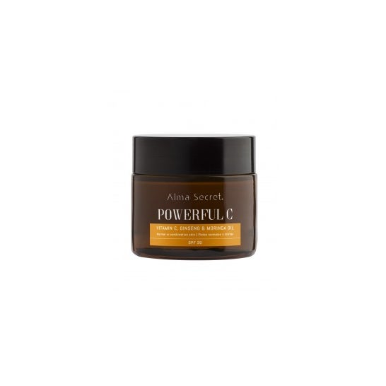 Alma Secret Antiedad Iluminadora con Vitamina C, ginseng y Moringa Spf30 50 ml