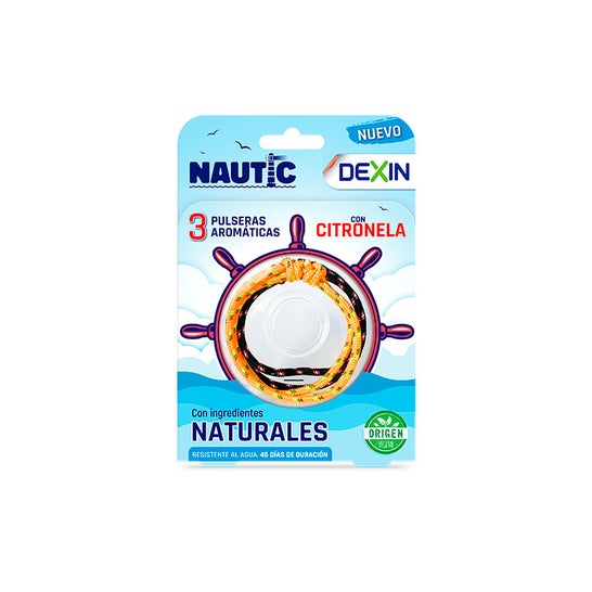 Dexin Nautic Pulsera Aromática con Citronela 3 uds