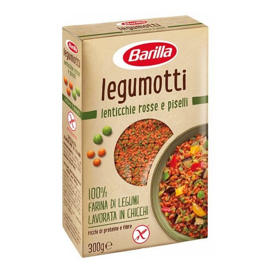 Barilla Legumotti Lentejas Rojas y Guisantes Bio 300g