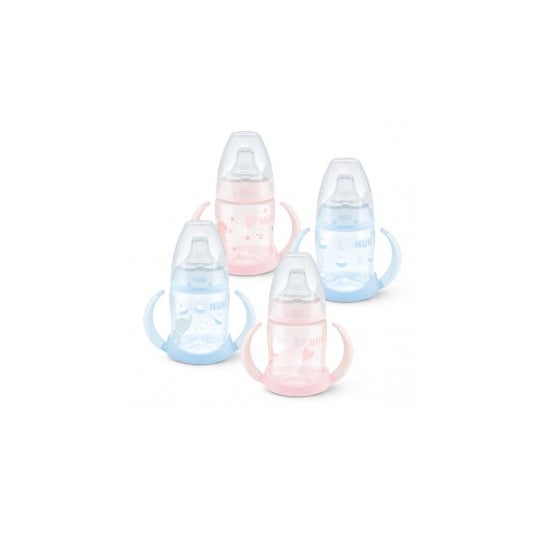 Nuk Biberón Entrena Fc Rose & Blue Silicona 150 Ml