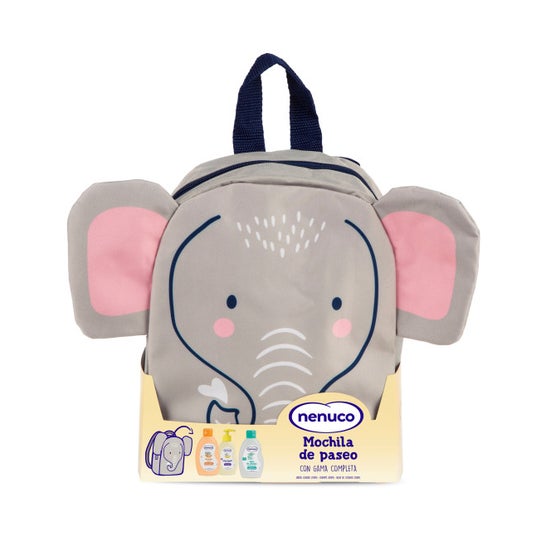 Nenuco Pack Mochila de Paseo Elefante + 3 productos