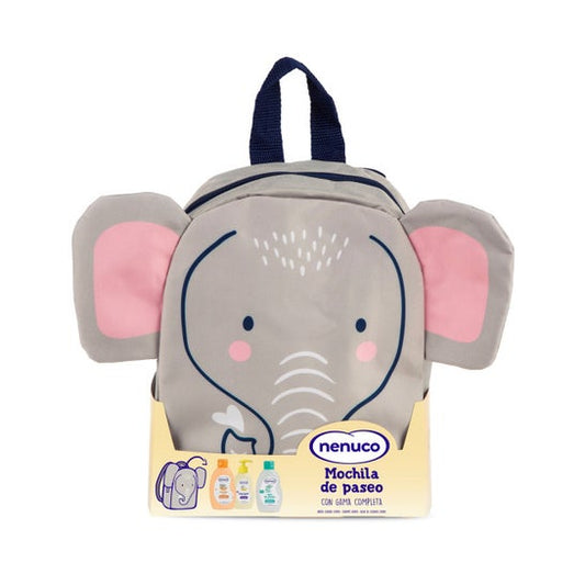 Nenuco Pack Mochila de Paseo Elefante + 3 productos