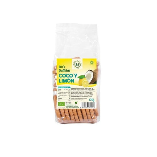 Sol Natural Galletas con Coco y Limón Bio 175g