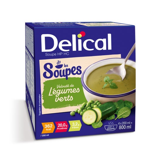 Delical Sopa Verduras Verdes 4 X200 ml