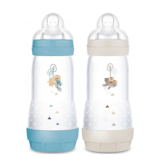 Mam Easy Start Nature Biberón Tetina F3 Ocean Arena 320ml 2uds