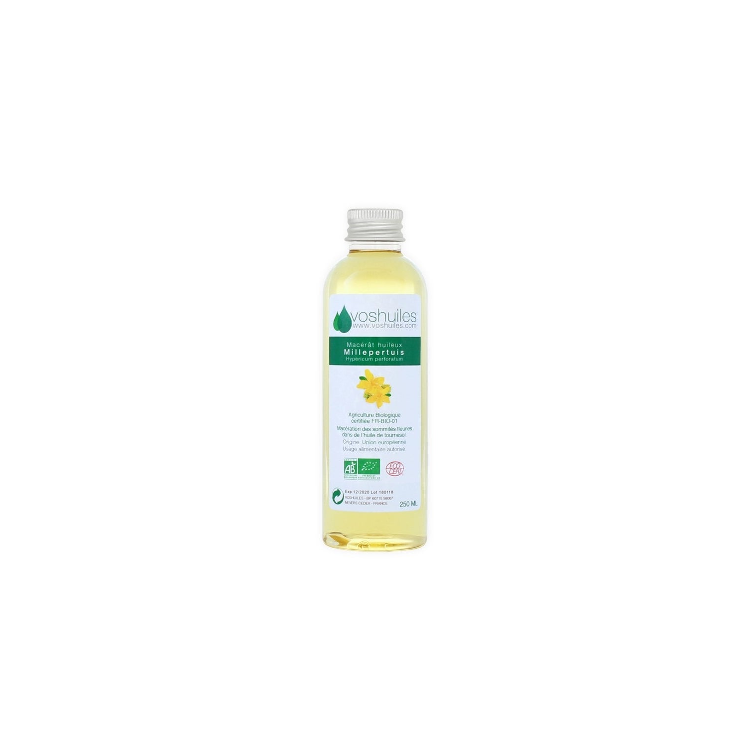 Voshuiles Macerado Aceitoso BIO de Hierba de San Juan 100ml