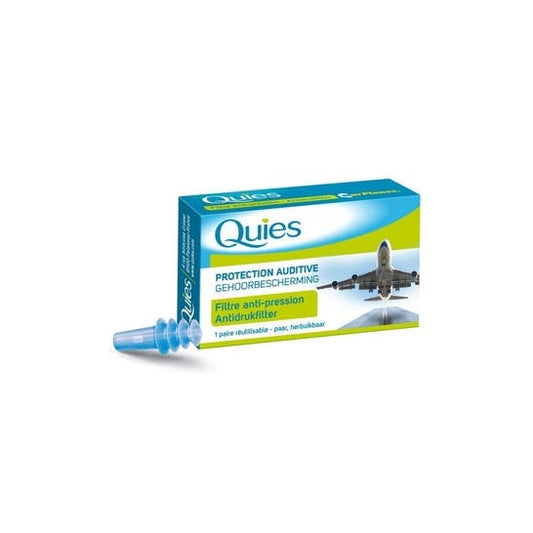 Quies tapones oído silicona anti-presión adultos 2uds