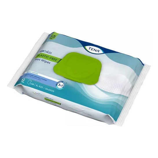 Tena Toallitas Higienic sin Plastico 48uds