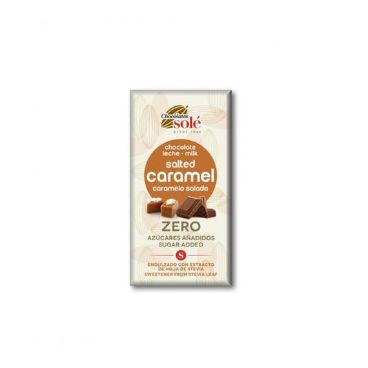 Chocolates Sole Chocolate Leche Caramelo Salado Stevia Bio 100g