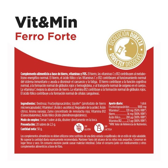 Eladiet Vit& Min Ferro Forte 20 sobres