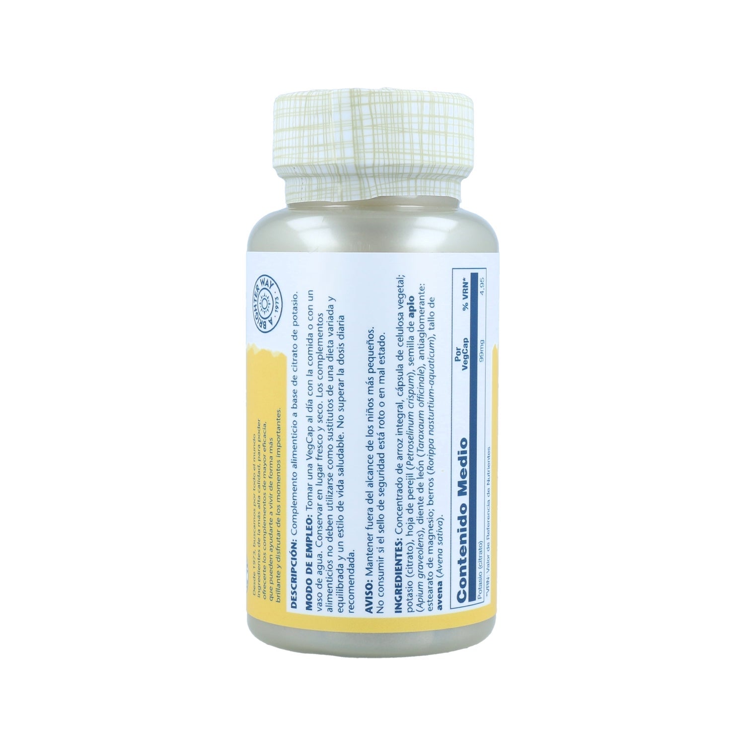 Solaray Citrato de Potasio 60caps