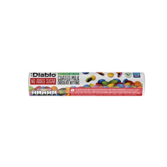 Diablo grageas de Chocolate con Leche y Stevia 22 g