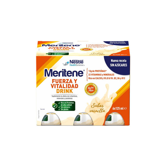 Meritene Fuerza y Vitalidad Drink Vainilla 6x125ml