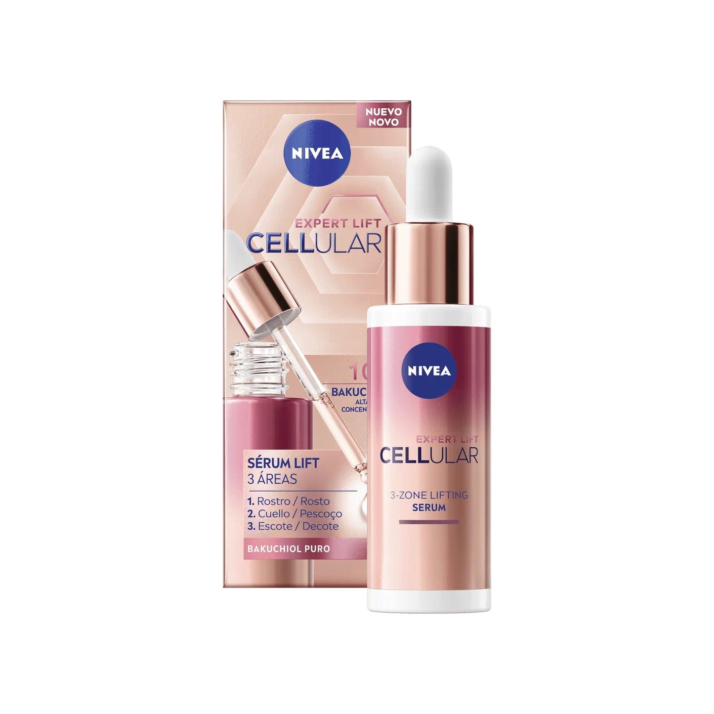 Nivea Cellular Expert Lift Sérum 3 Zonas com Bakuchiol 30ml