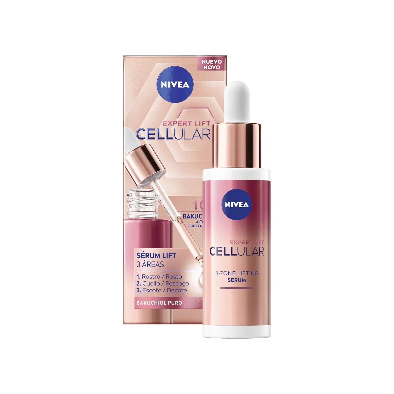 Nivea Cellular Expert Lift Sérum 3 Zonas com Bakuchiol 30ml