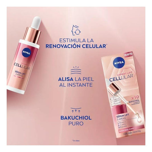 Nivea Cellular Expert Lift Sérum 3 Zonas com Bakuchiol 30ml