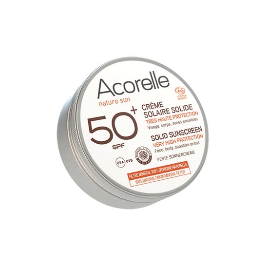 Acorelle Crema Solar Sólida SPF50+ 30g