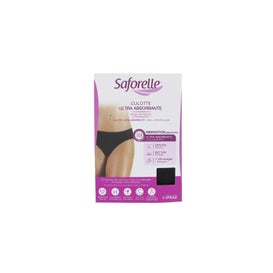Saforelle Culotte Ultra Absorbente Negro Talla L