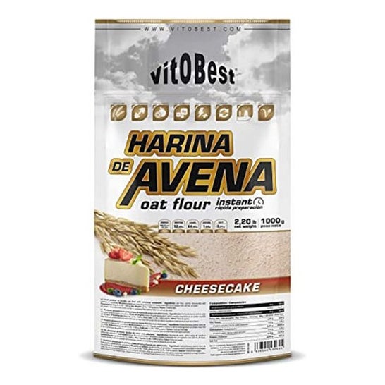 VitoBest Harina Avena Sabor Tarta de queso 1Kg