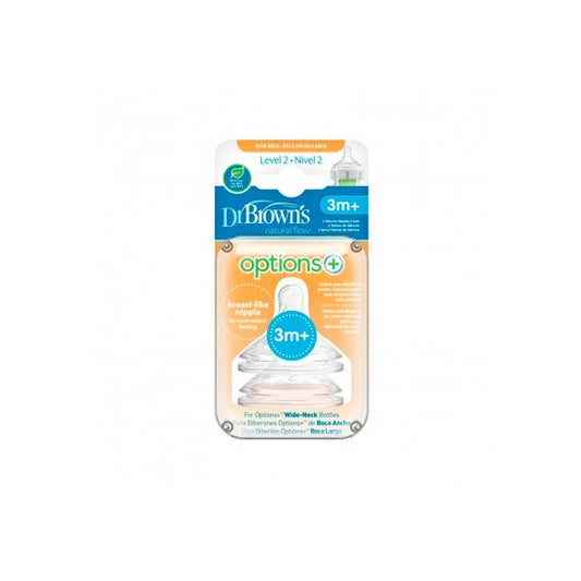 Dr. Brown's Tetina +3 Meses Boquilla Ancha 1ud