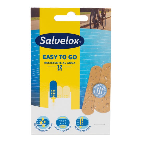 Salvelox Easy To Go Apósito Adhesivo Resistente al Agua 12 uds