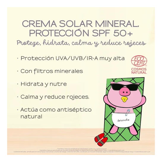 E'lifexir Baby Care Crema Solar Mineral SPF50+ Piel Sensible 100ml