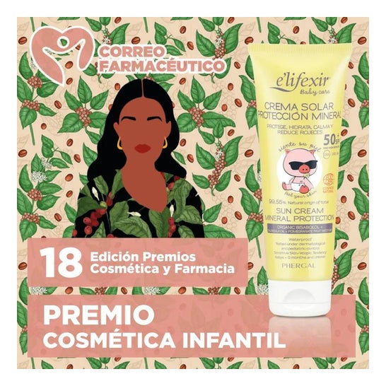 E'lifexir Baby Care Crema Solar Mineral SPF50+ Piel Sensible 100ml
