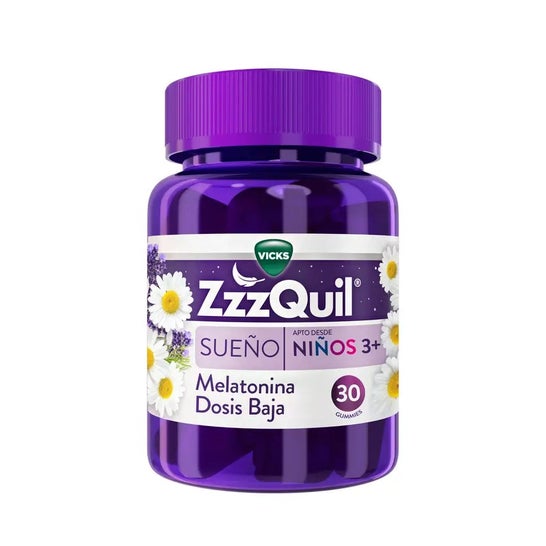 ZzzQuil Natura Kids Sabor Frutos del Bosque Gummies 30uds