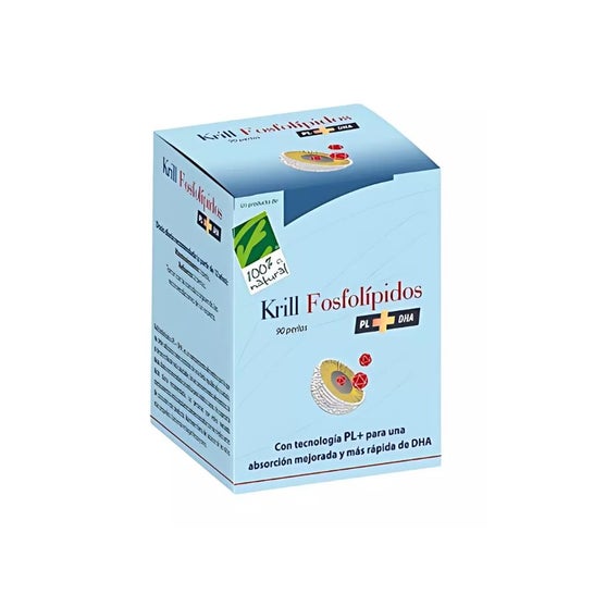 100% Natural Krill Fosfolípidos Pl + Dha 90 Perlas