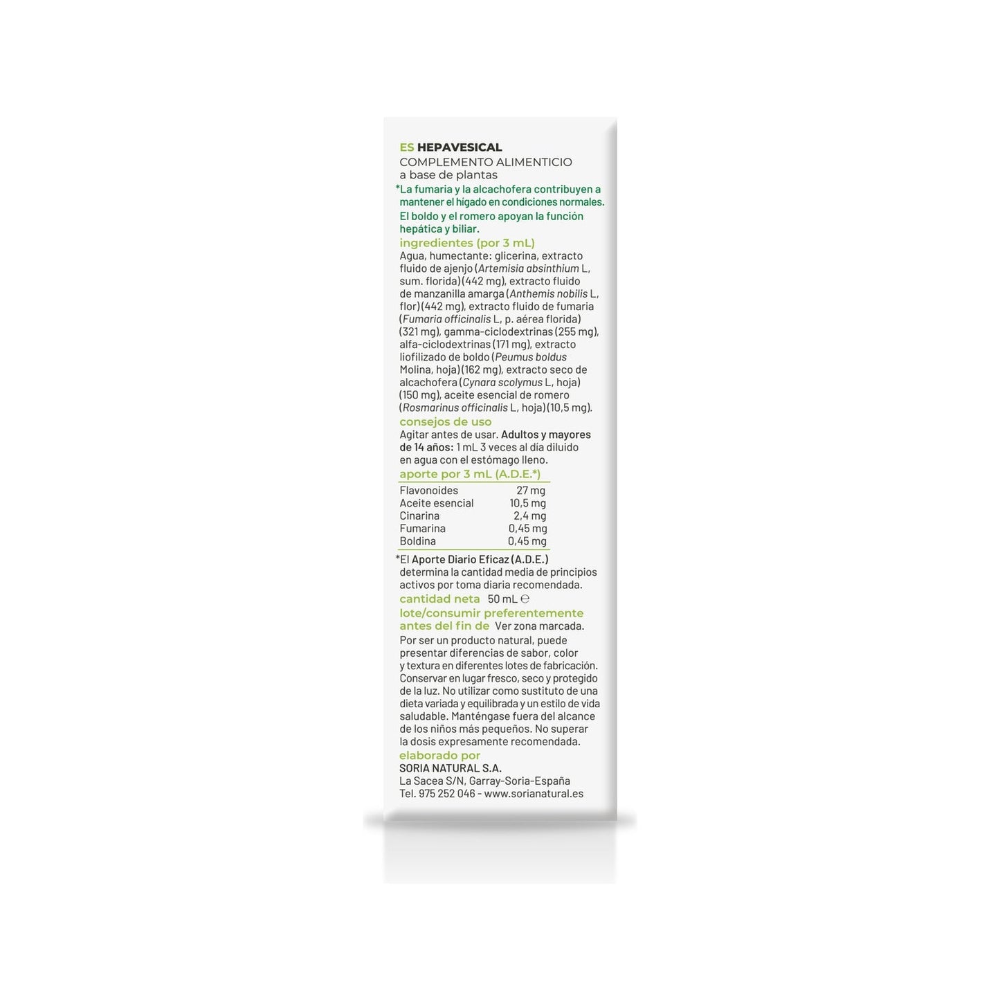 Soria Natural Composor 03 - Hepavesical 50ml