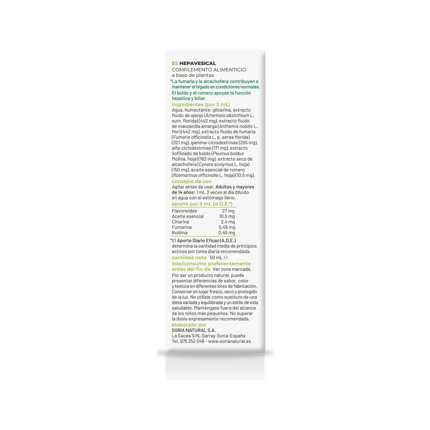 Soria Natural Composor 03 - Hepavesical 50ml