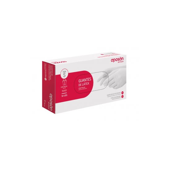 Aposan Guantes Latex Talla S 50uds