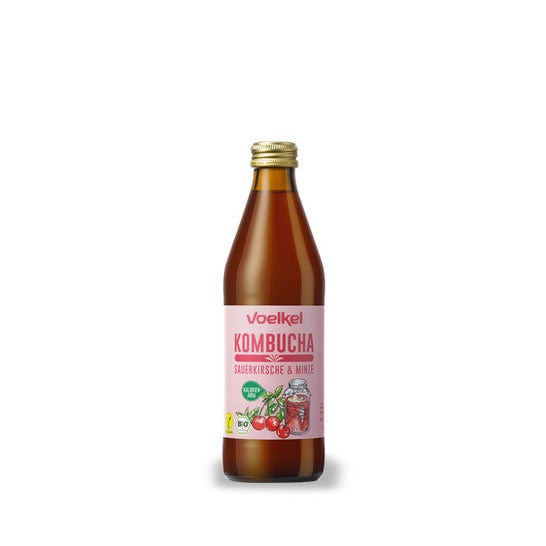 Voelkel Kombucha Cereza y Menta Bio 330ml