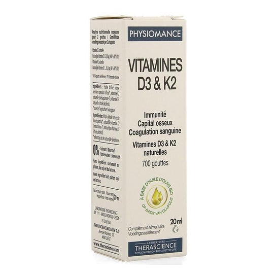 Therascience Physiomance Vitamina D3 y K2 20ml