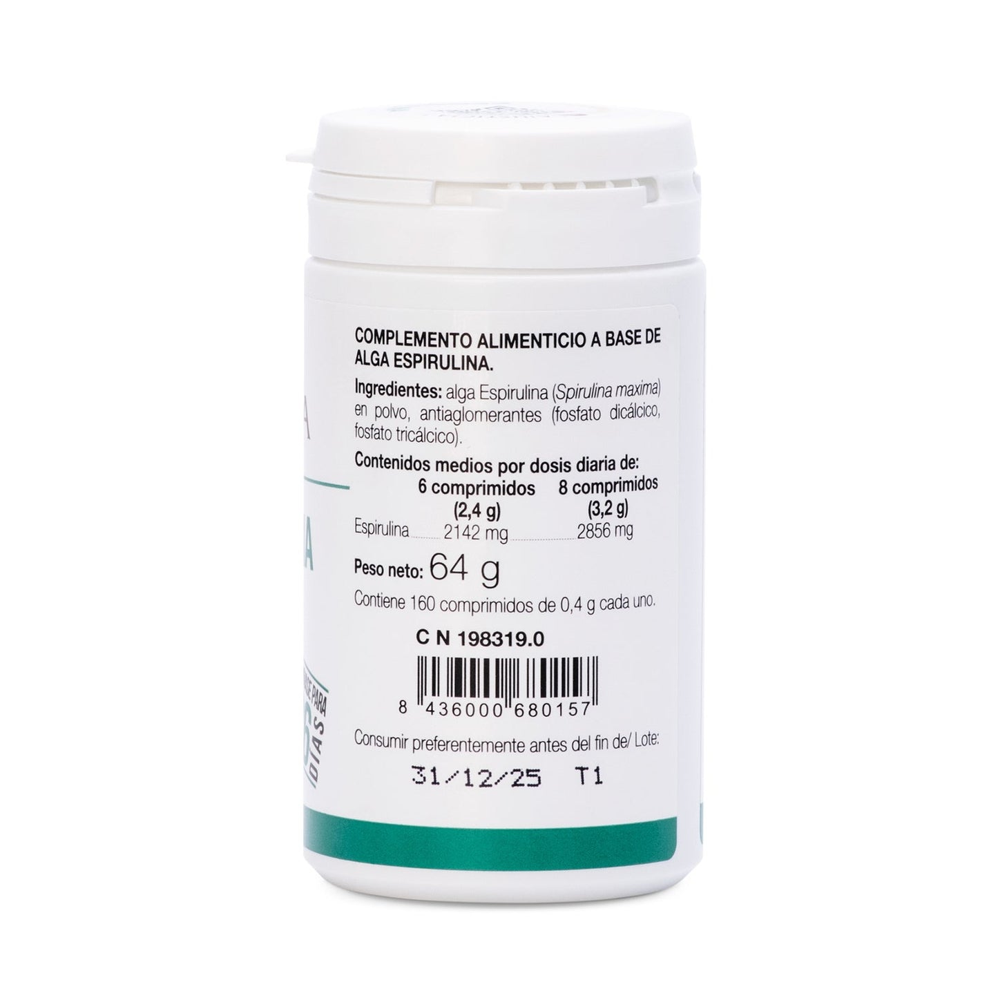 Ana Maria Lajusticia Spirulina 160comp