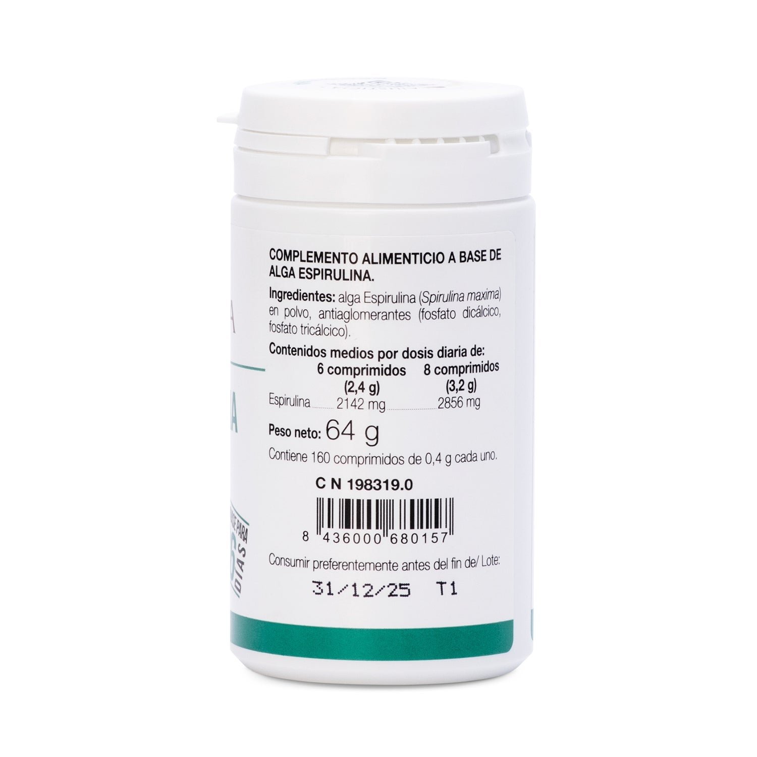 Ana Maria Lajusticia Spirulina 160comp