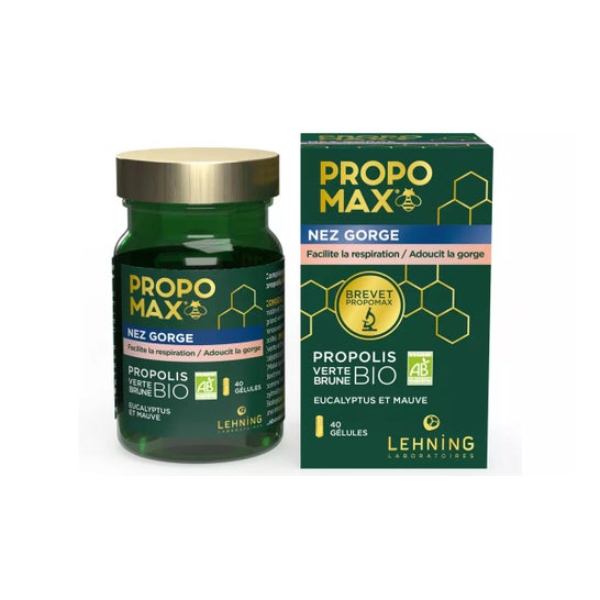 Propomax Nariz Garganta Bio Propóleos Verde Marrón Bio 40caps