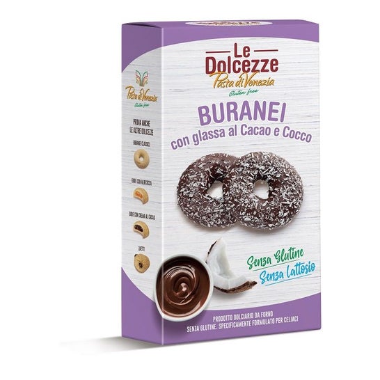 Le Dolcezze Pasta di Venezia Buranei Glaseado de Cacao y Coco 180 g