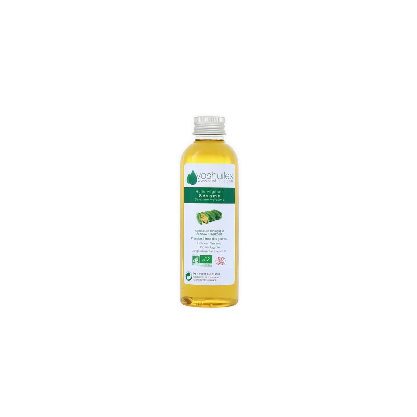 Voshuiles Aceite Vegetal BIO de Sésamo 250 ml