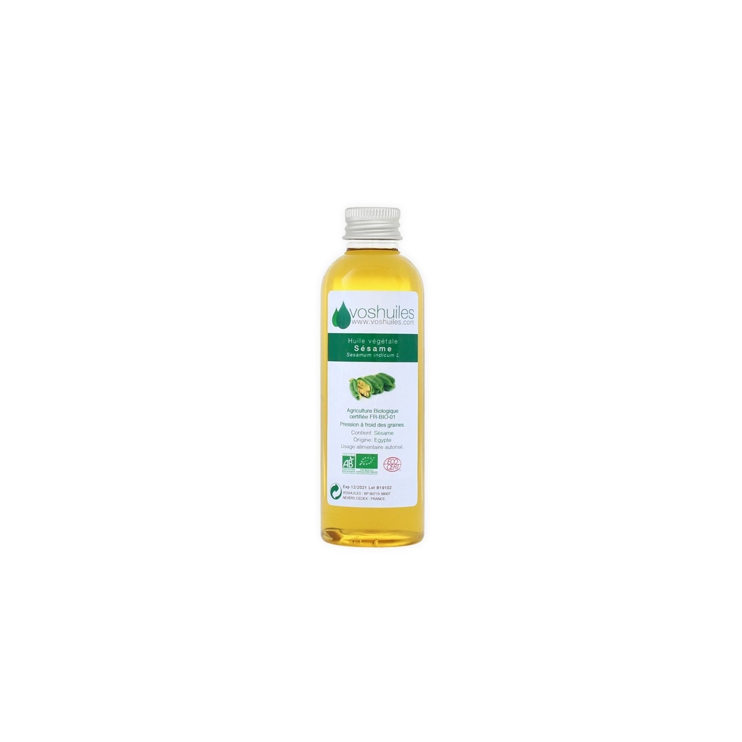 Voshuiles Aceite Vegetal BIO de Sésamo 250 ml