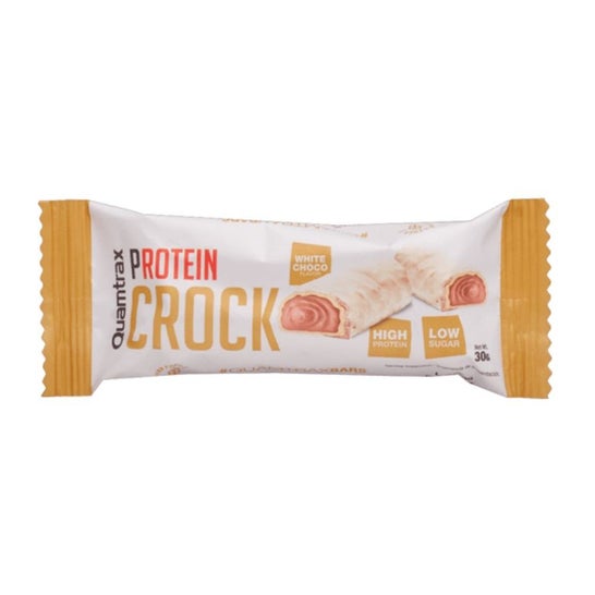 Quamtrax Crock Barrita Proteica Chocolate Blanco 30 g