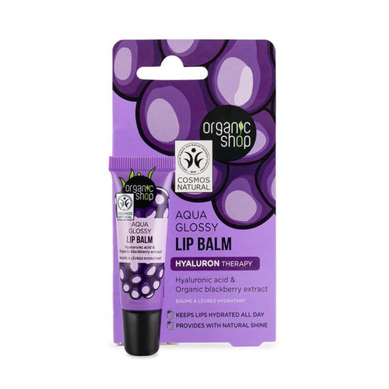 Organic Shop Aqua Glossy Lipbalm Blackberry 10 ml