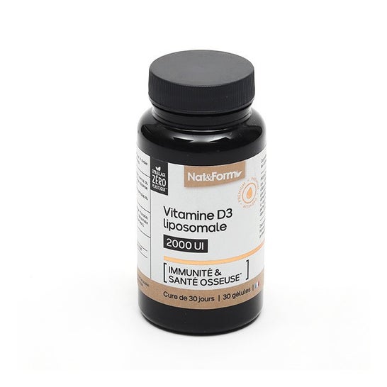 Nat & Form Vitamina D3 Liposomal 2000 ui 30 Perlas