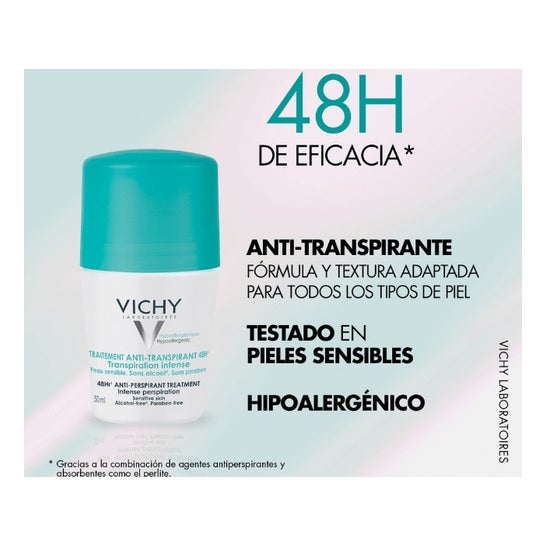 Vichy Tratamiento Antitranspirante 48h Roll-on 50ml