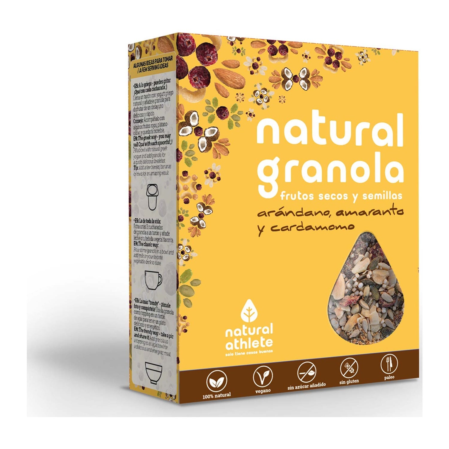 Natural Athlete Granola Arándano Cardamomo Eco 325g