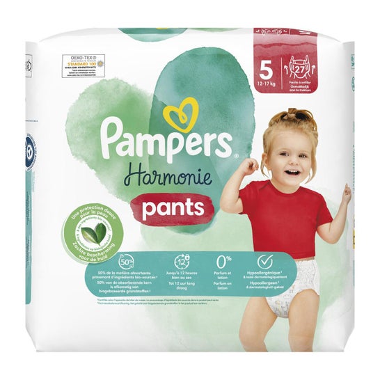Pampers Pañales Harmonie T5 12-17kg 27 uds